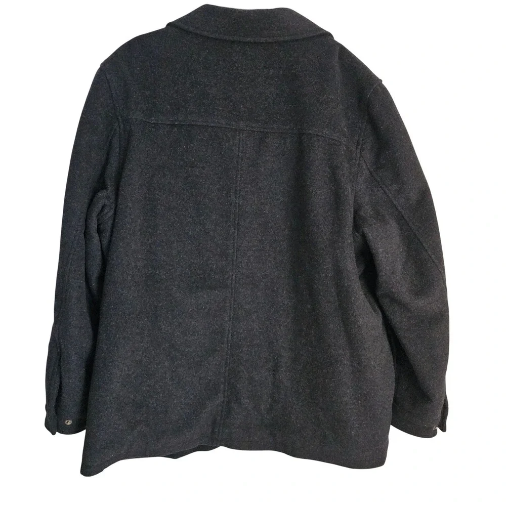 Alfani Men's Charcoal Wool Blend Full Zip Jacket Size XL Winter‎ Coat